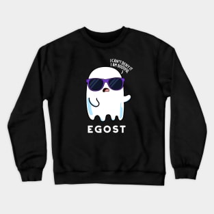 Egost Cute Halloween Ego Ghost Pun Crewneck Sweatshirt